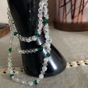 Handmade Stretch Necklace and Bracelet Set